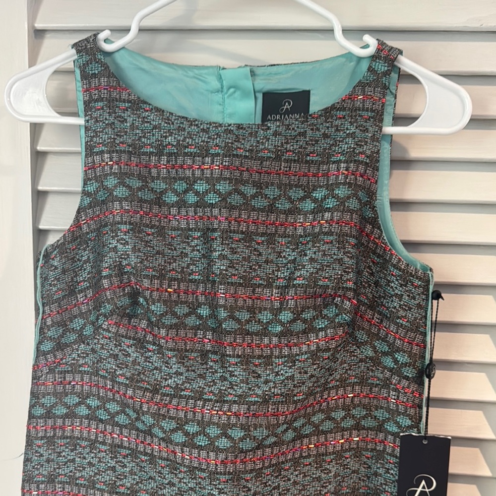 Adrianna Papell Multicolor Patterned Mini Dress - Picture 3 of 6